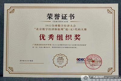 數字技能展風采 廣西建院師生在北京低代碼大賽中榮獲佳績